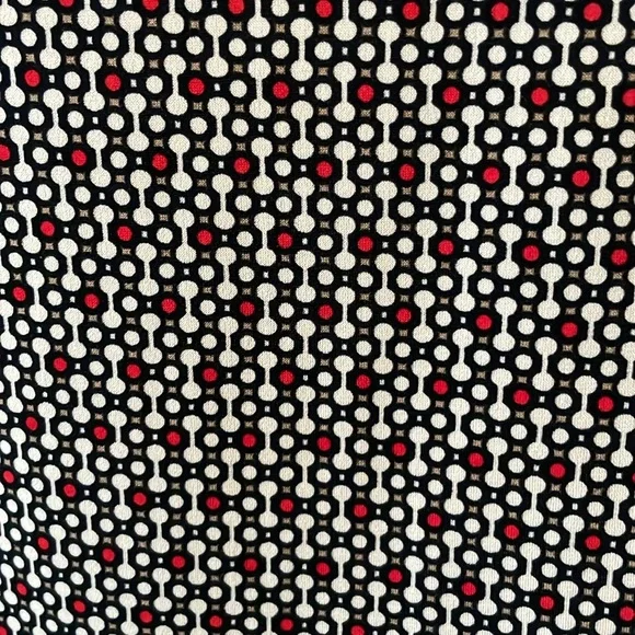 KISMET Ladies Size Small Short Sleeve Blouse Top V Neck Polkadot Pattern Design - Picture 6 of 7